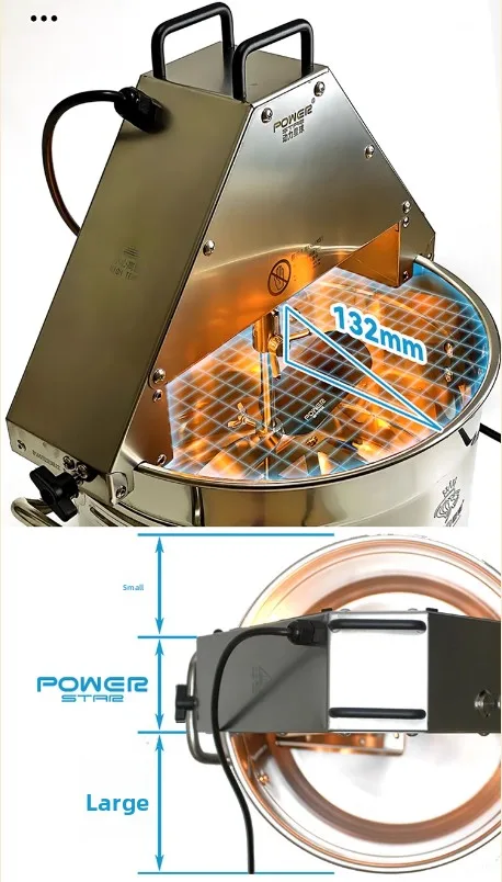 خلاط صلصة المربى الكهربائي خلاط الطبخ 10 لتر وعاء الطبخ آلة القلي ووك للاستخدام المنزلي التجاري