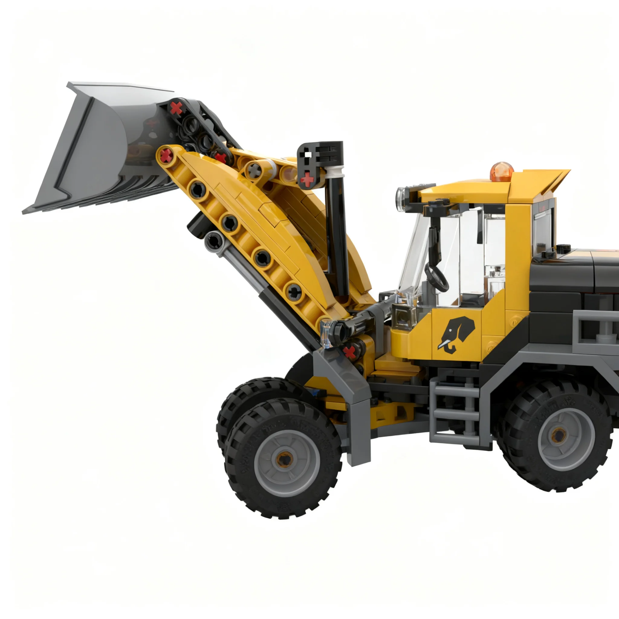 412pcs MOC City Front End Loader Bucket Modification Model Building Blocks Christmas Gift Construction Toy Art Creative Idea
