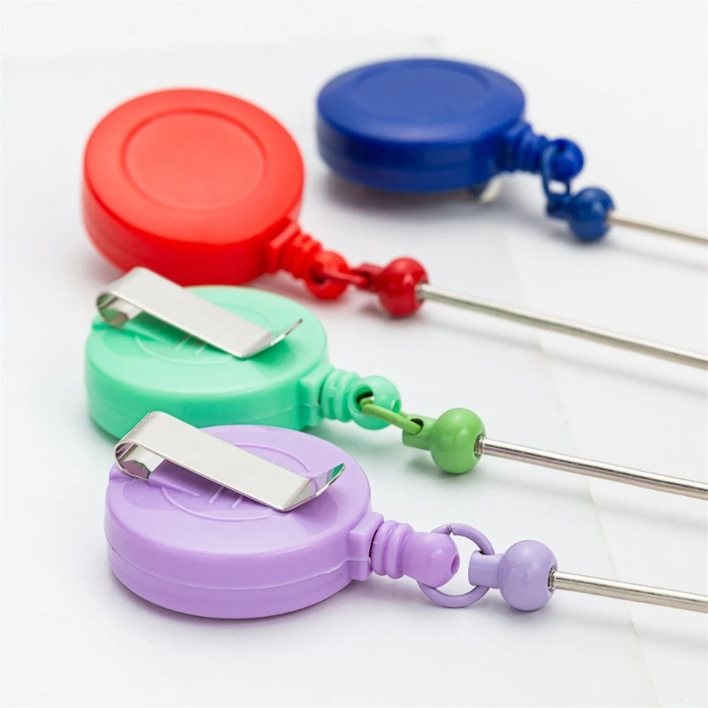 Retractable Badge Holder with Belt Clip, Retractable Badge Holder Badge Reel Retractable Card Holder for Nurse Doctor