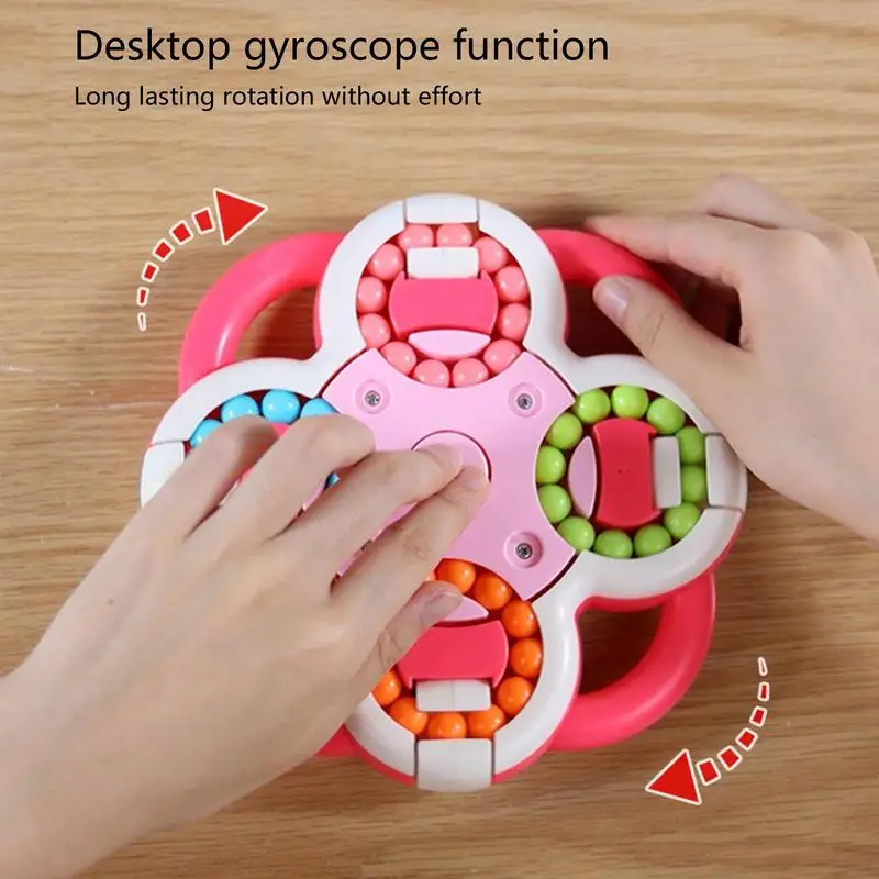 Magic Bean Fidget Puzzle Toy Funny Spinner Beads Toys Handheld Educational Decompressionn Toy Birthday Gift For Kids Boys Girls