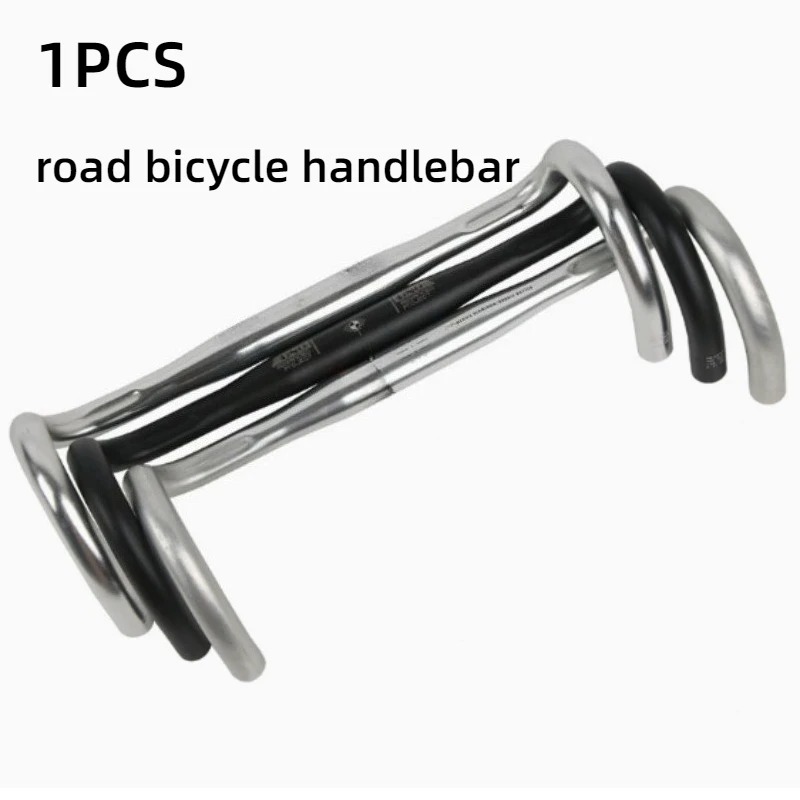 

1PC Light Racing Road Bike Handlebar Bent Bar Fixed Gear bike road Bicycle Drop bar bent Handlebar Aluminum Alloy