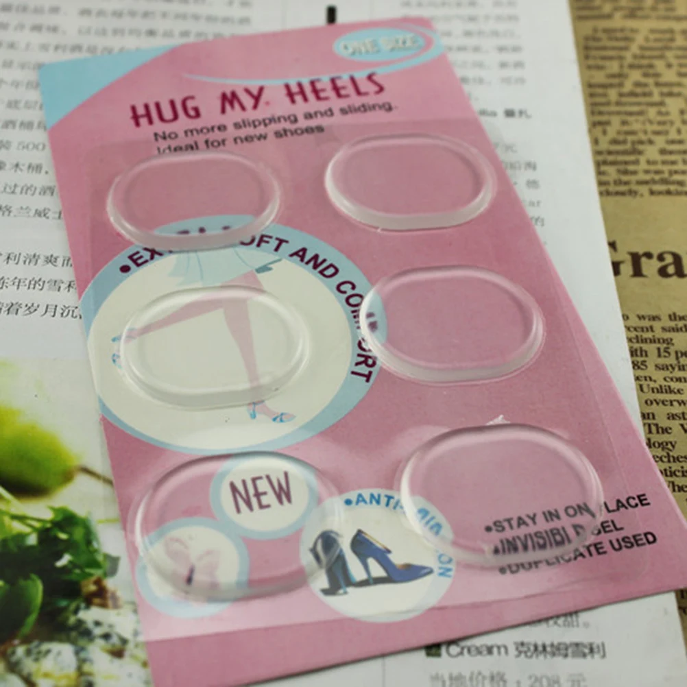 

6Pcs Silicone Heel Blister Pads Shoe Cushions Clear Gel Inserts Protect Foot from Rubbing Pain Silicone Blister Pads