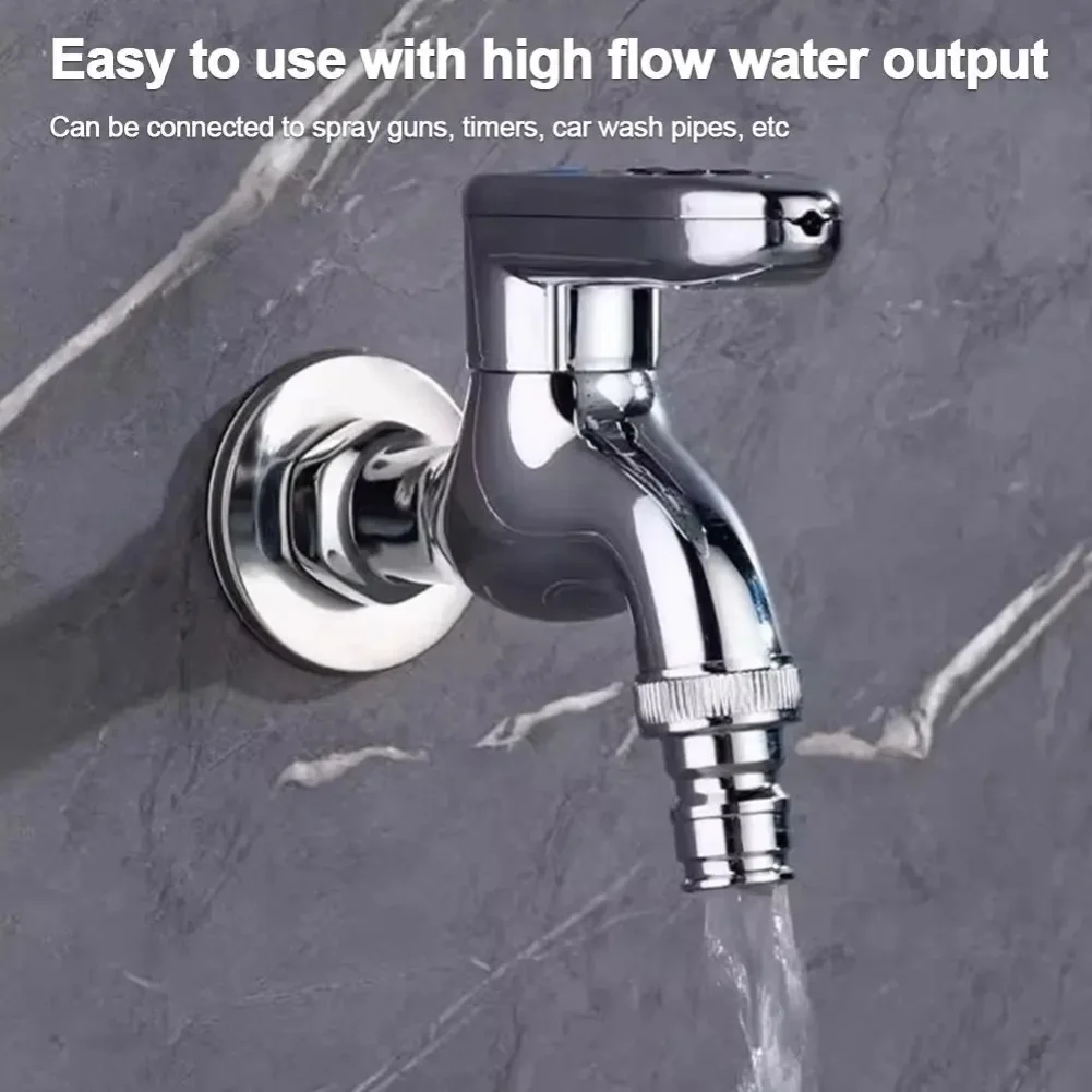 Zinc Alloy Outdoor Faucet With 3-Digit Combination Lock Anti-Freeze Garden Spigot With Detachable Adapter For Hose DN15 Threaded