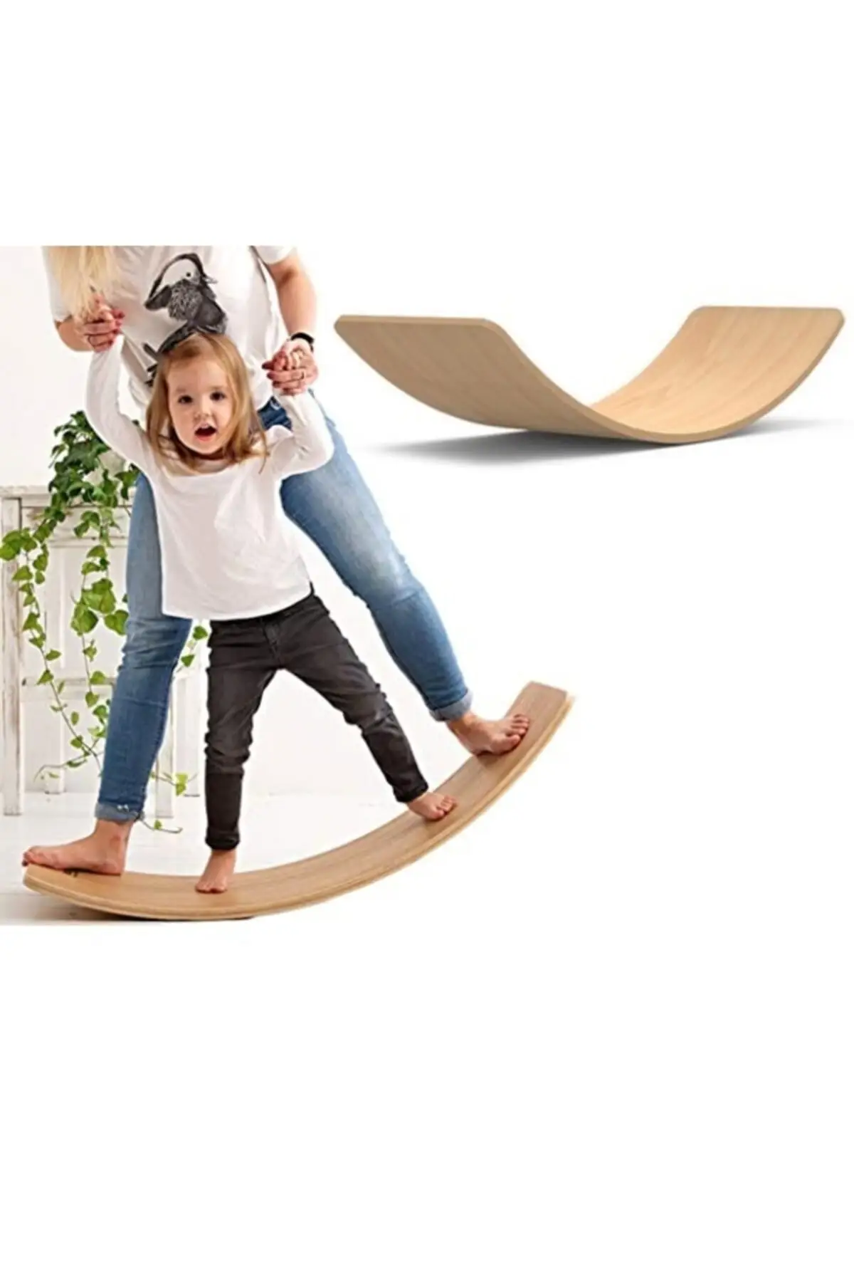 Yoga Exercise Platform Balance Board 63x27cm Sports Balance Board Flex For Plywood Child Teenage