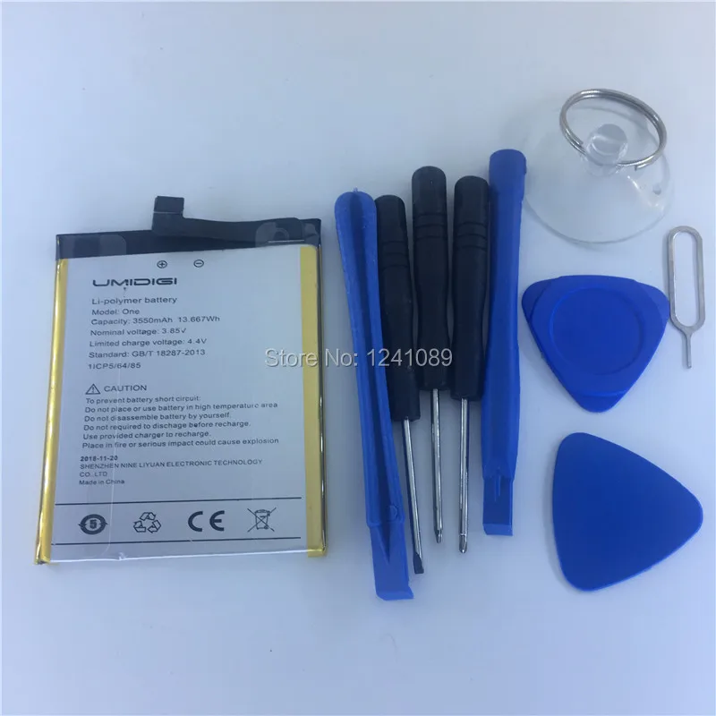 

Mobile phone battery for UMIDIGI one battery 3250mAh 5.9inch MTK6763 4+32G Gift dismantling tool for UMIDIGI Mobile Accessories