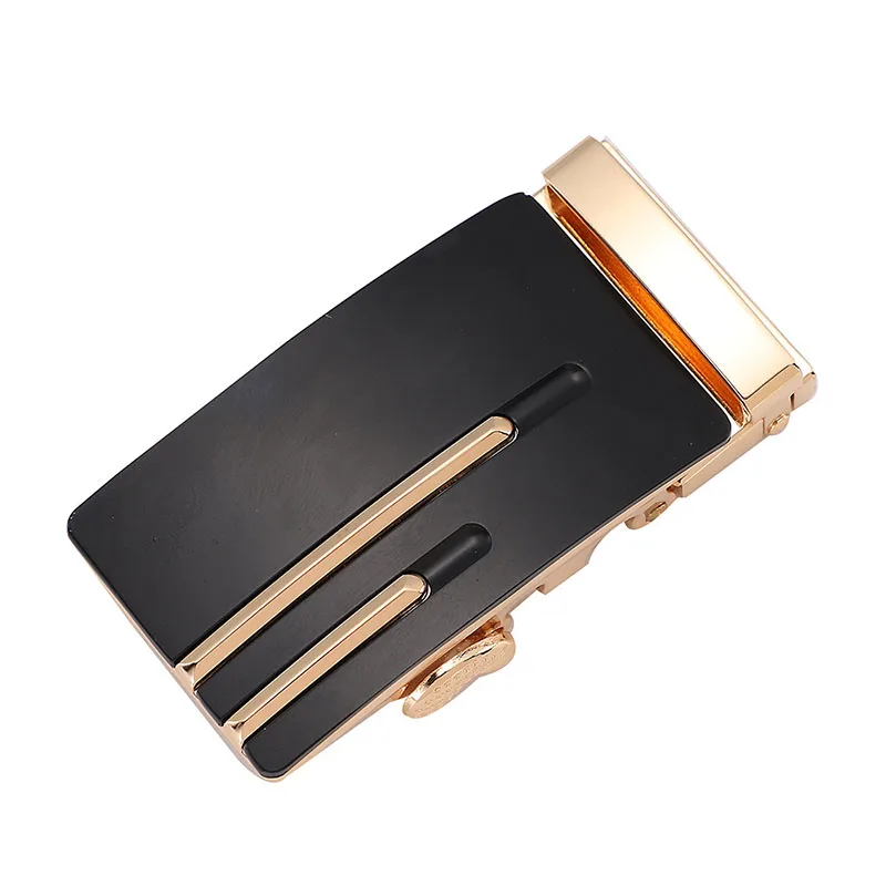 Cintura con fibbia automatica in lega di lusso da uomo - Fibbia per cintura alla moda larga 3,5 cm per jeans e abiti, accessori per cinture eleganti premium