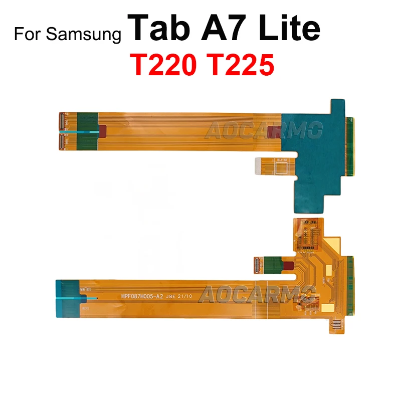 Aocarmo-Display LCD Touch Screen Connector, Cabo Flex, peça de reposição para Samsung Galaxy Tab A7 Lite, SM- T220, T225, 8,7 em