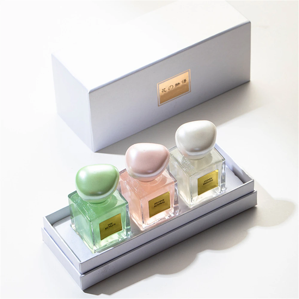 Brand Gift Box 30ml Three Piece Set Women Perfume Essential Fragrance Pheromone Eau De Parfum Men Lasting Scent Cologne Toilette