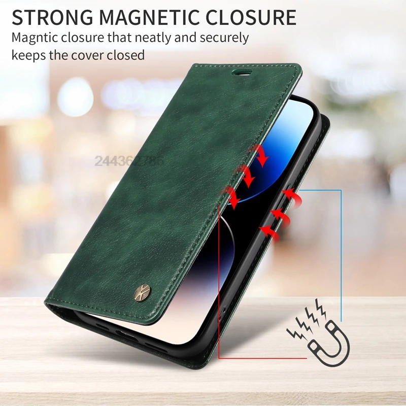 Wallet Magnetic Flip Leather Case For Samsung Galaxy A35 A55 A25 5G A05 A05s SM-A356B A155F A057F Shockproof Phone Stand Cover