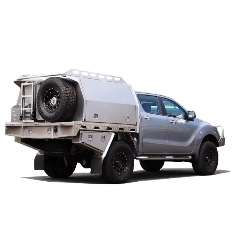 Metal Ute Canopy Steel Black Waterproof Top Aluminium Canopy Toolbox 4x4 Canopy