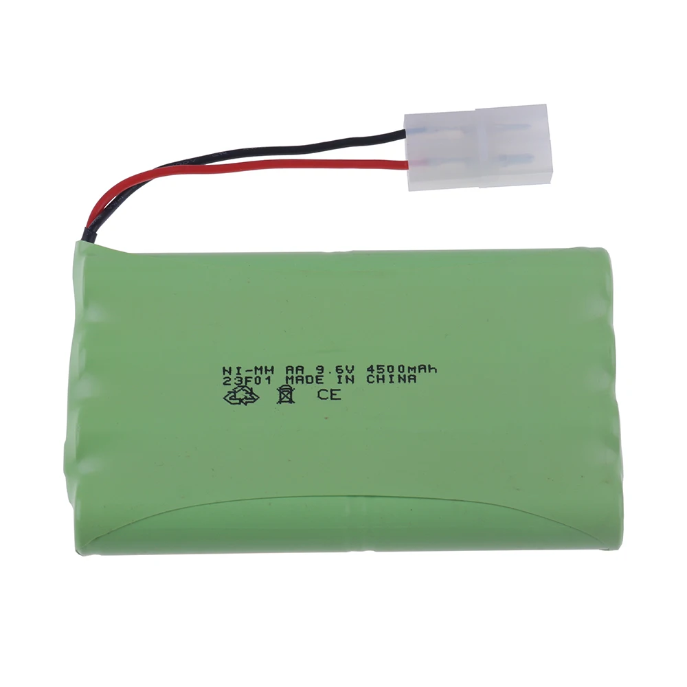 อัพเกรดเป็น4500mAh แบตเตอรี่9.6V AA NiMH สำหรับของเล่น RC รถยนต์หุ่นยนต์รถบรรทุกปืน AA 3000mAh 9.6V แบตเตอรี่แบบชาร์จไฟได้1ชิ้น