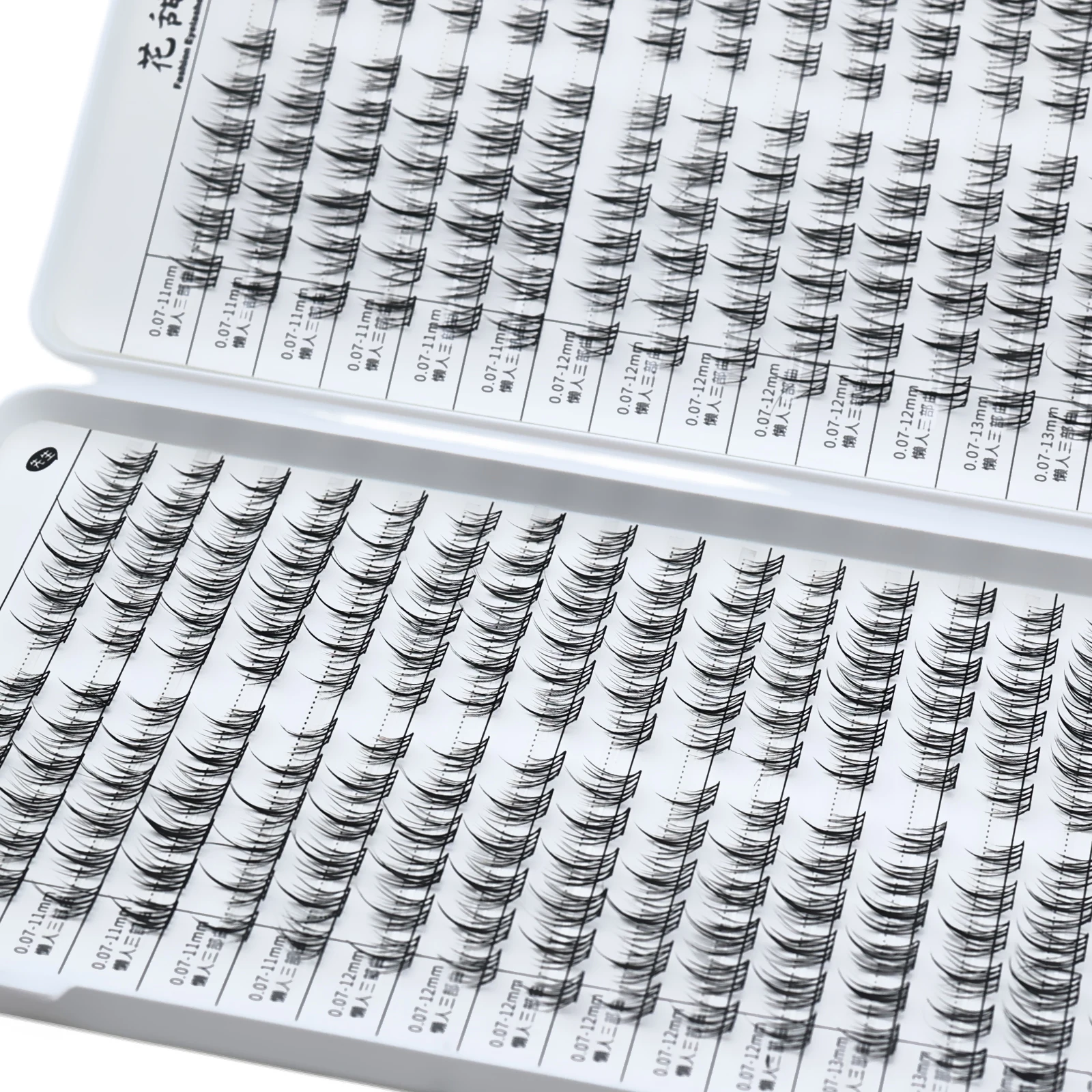 Cluster-Wimpern Gemischte DIY-Wimpernverlängerungen Natürliche Flauschige Einzelwimpern-Cluster Große Packung – Detail 5