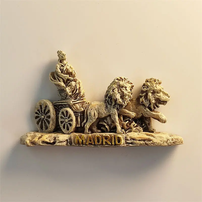 Madrid Fuente de Cibeles imán para nevera pegatina para refrigerador resina recuerdo de España