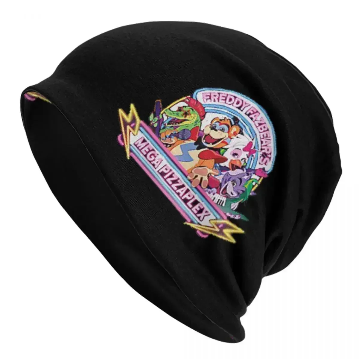 FNAF Safety Breach Skullies Gorros Gorros Cálido Otoño Invierno Gorra al aire libre Gorros de punto para hombres Mujeres Adultos