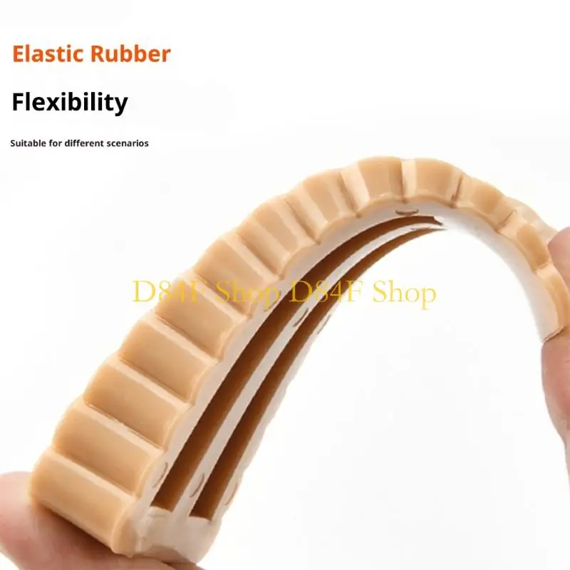 D84F 2Pcs Antislip Heavy Duty Rubber Door Stoppers Multifunctional Home Office Door