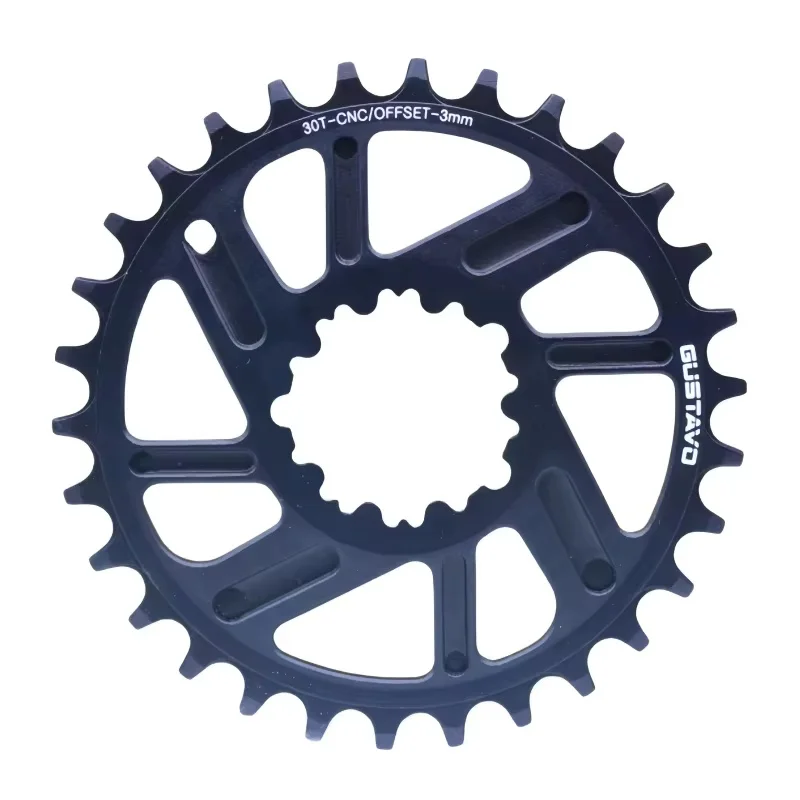 GUSTAVO 26T 28T 30T 32T Fahrradkettenblatt 3-Bolzen-Direktmontage Offset 3MM Breit-Schmal-Zahn-Kettenrad Kinderfahrrad-Kurbelgarnitur – Detail 9