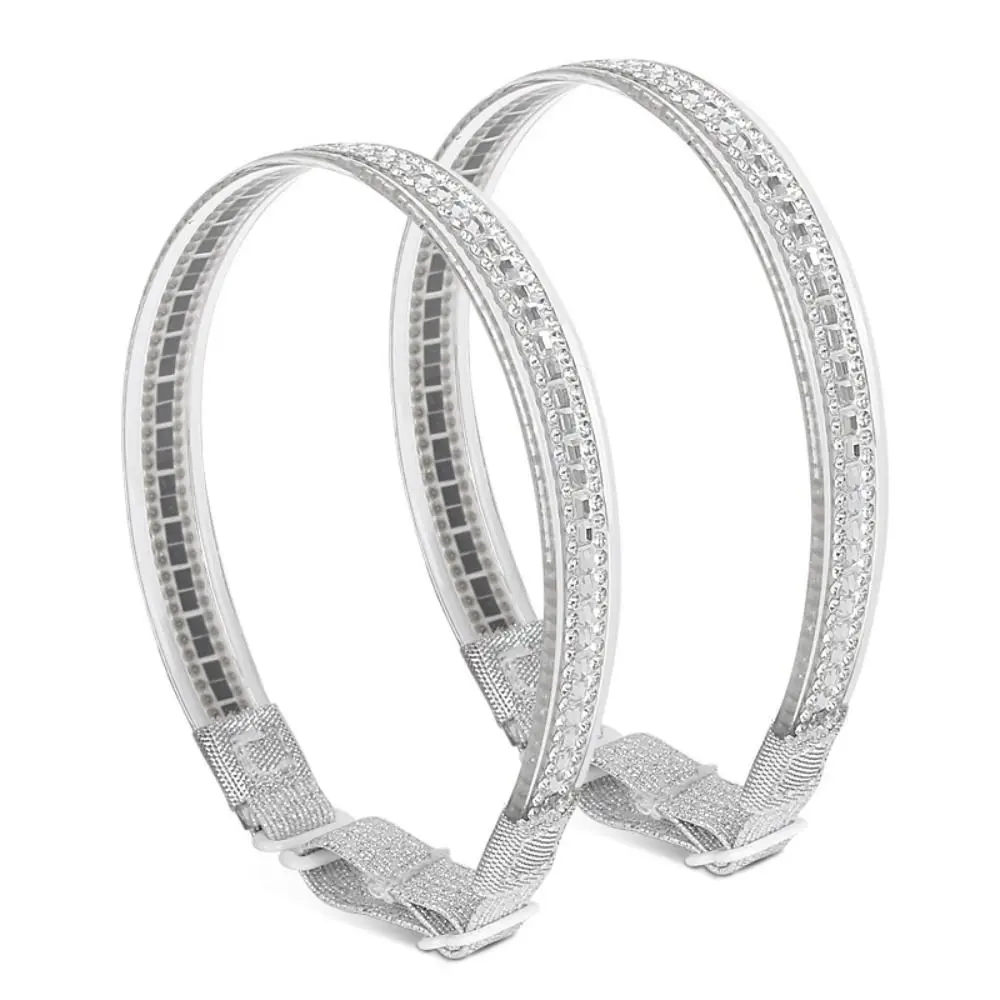 

Bright Rhinestone Women Shoeslaces Anti-dropping heel Adjustable Bundle Shoelace Ankle Holding Elastic Tie Straps Band