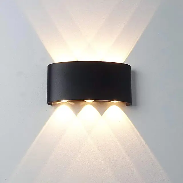 Kinkiety ścienne LED Nowoczesna wewnętrzna lampa zewnętrzna, białe oświetlenie ścienne w górę w dół do salonu, przedpokoju, sypialni