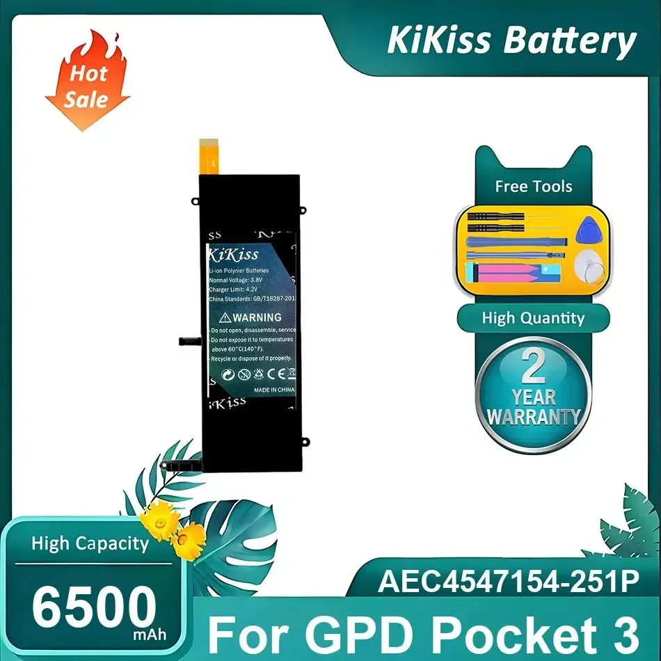 Li-ion Polymer Laptop Battery For GPD Pocket 3 P3,AEC4547154-251P,6500mAh