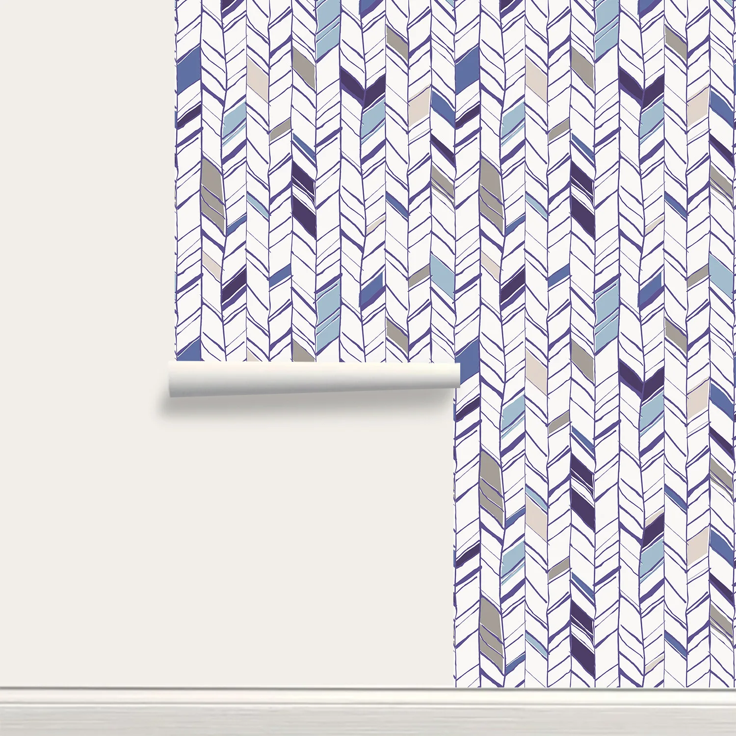 Peel & Stick Herringbone Wallpaper Pvc Self Adhesive Waterproof Geometric Design Wallpaper for Kitchen Cabinet Decor