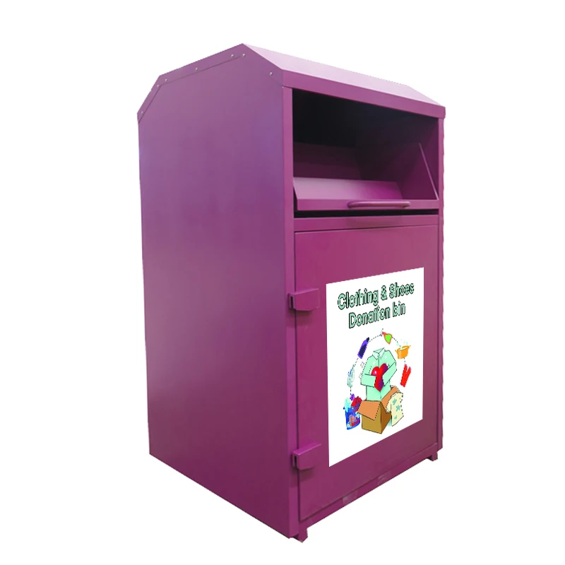 

Оптовая продажа, водонепроницаемая стальная большая одежда, металлическая корзина для пожертвований, обувь, корзина для переработки книг, уличная одежда, коробка для пожертвований