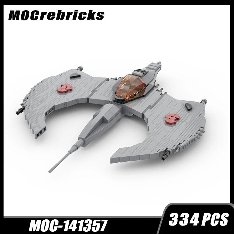 

MOC-141357 Space War Series Military Fighter MOC Building Block DIY Model Toy Brick Assemble Small Particle Kid's Birthday Gifts