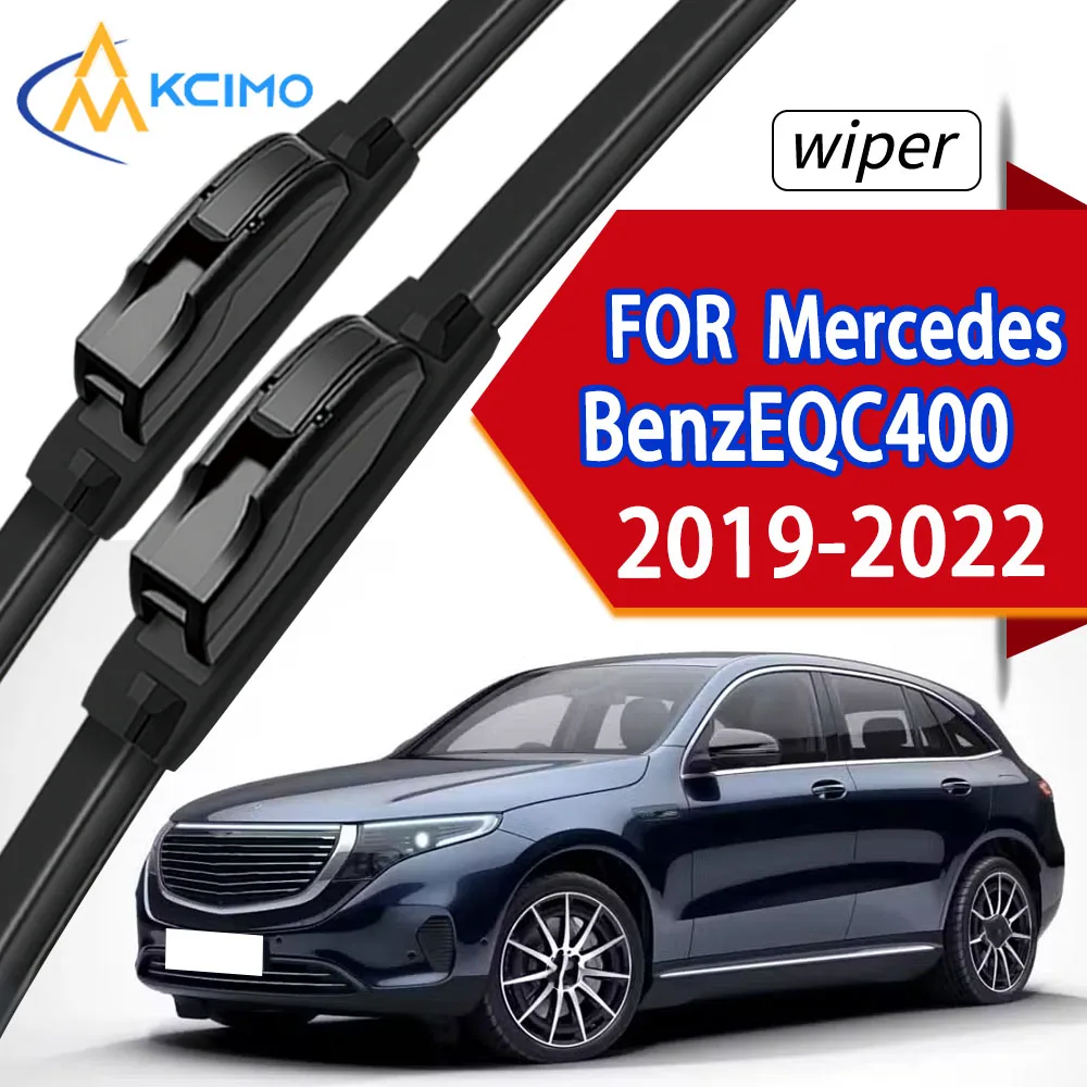 

2Pcs Premium Rubber Front Windshield Wiper Blades For Mercedes Benz EQC400 2019-2022