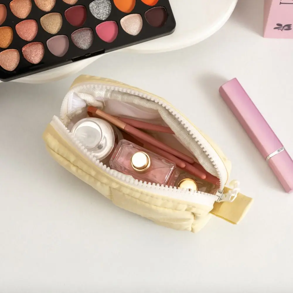 High Quality Nylon Makeup Bag Waterproof Partition Design Cosmetic Bag Zipper Travel Storage Bag Home Travel
