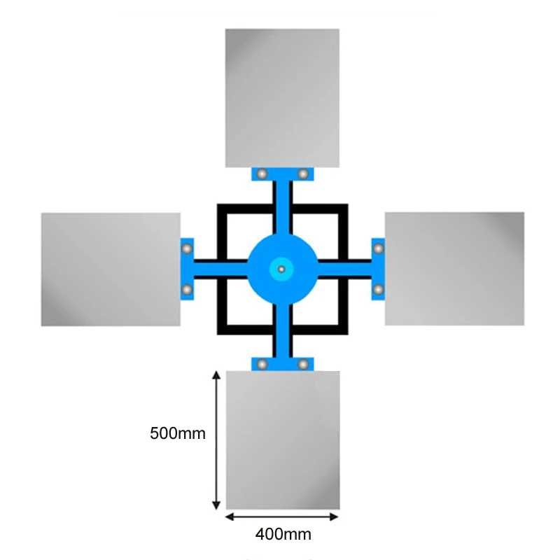 La macchina serigrafica per magliette da 1 set a 4 colori e 4 stazioni viene fornita con base di buona qualità