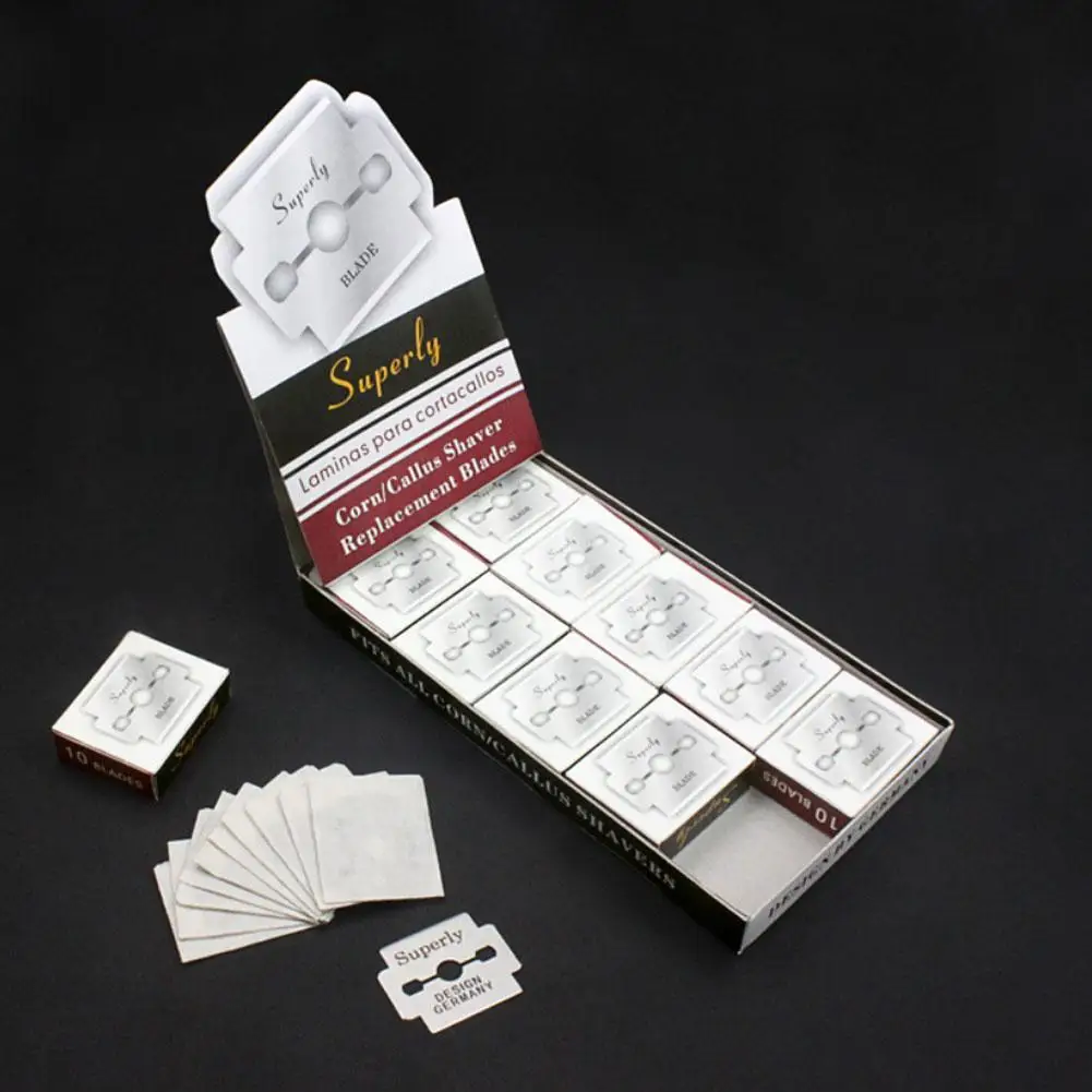100 個ステンレス鋼交換刃足カルスリムーバー硬皮リムーバー刃手足ファイルペディキュアマシン ﻿