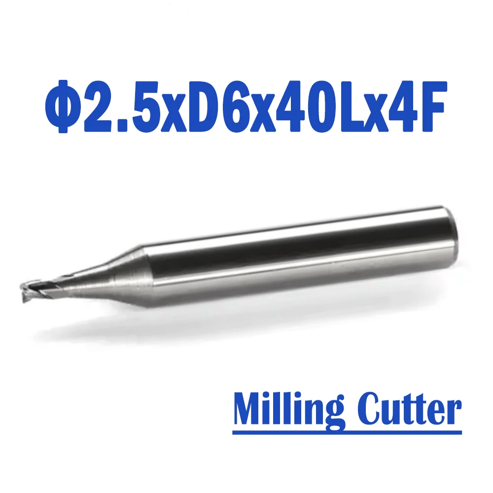 

2 Pcs/lot Φ2.5xD6x40Lx4F Raize 55 Universal Series Carbide Milling Cutter Accessories For 363/333L/339/369/368A&B/383AC/388AC