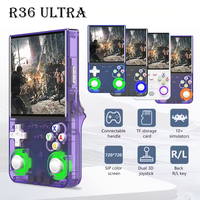 New R36 128GB Ultra Retro Handheld Game Console 4.0-inch Open-Source Linux System Portable Video Player