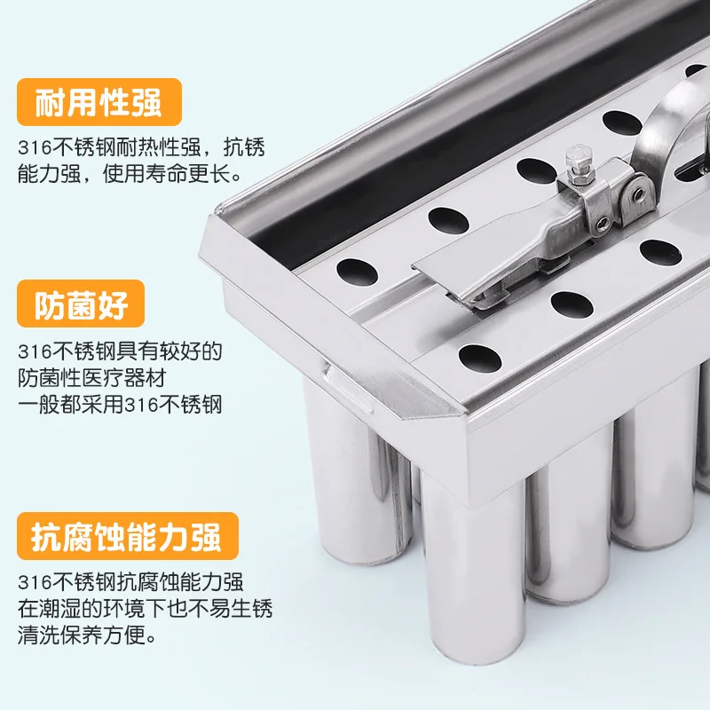 Household ice cream stainless steel 304 to make fruit popsicle ice cream mold popsicle mold