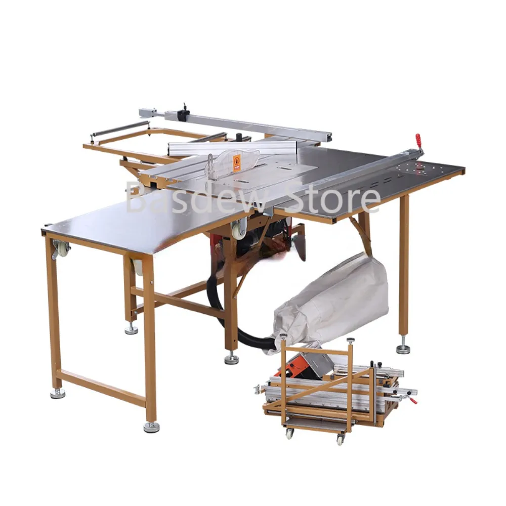 

Mini Sliding Table Panel Saw 45-90 Degrees Cutting Machine Multifunctional Folding Woodworking Portable