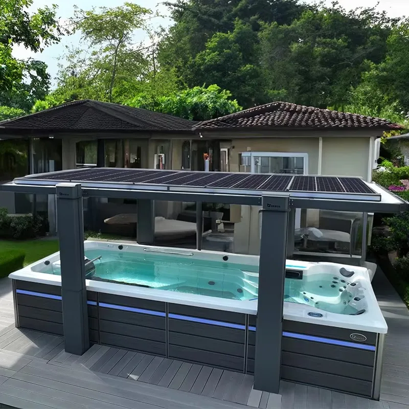 2025 BG-6656C Outdoor Home Villa Courtyard Integrated Swimming Pool with Massage Underwater Slow Running Feature for Fitness