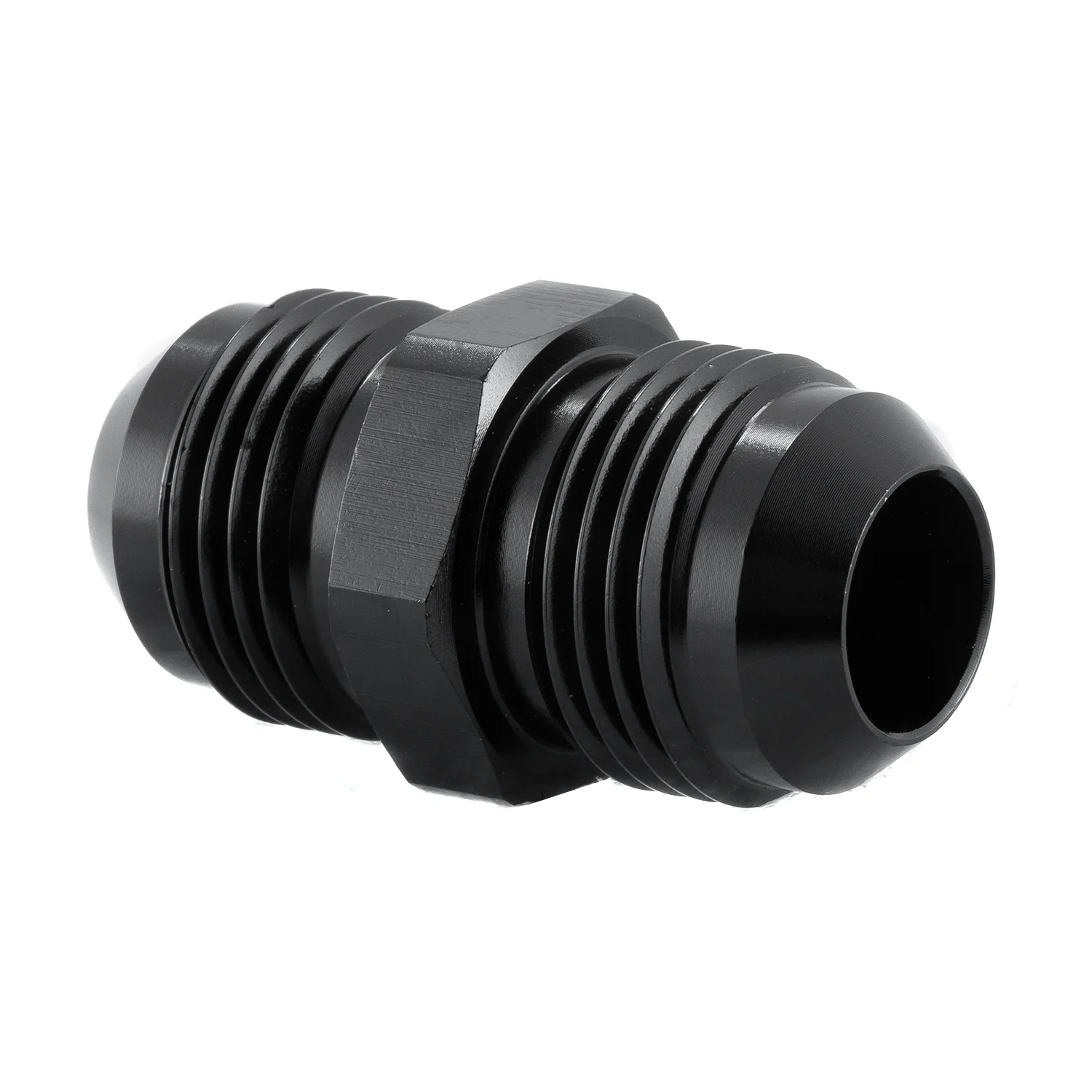 

Black Adapter -10AN To -10AN Male Thread Flare Swivel Coupler Union Hose Fitting