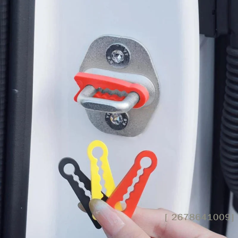 

♥Car Door Lock Protector Silicone Cover - Anti-Scratch Lock Buckle Cushion for Auto Door Latch|〔YY33〕