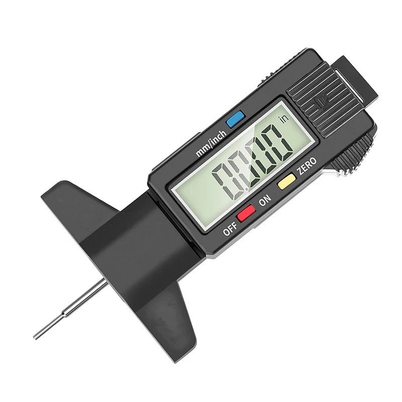 Digital Tread Depth Gauge For Car Tyre Tire Meter Thickness Gauges Automobile Tire Wear Detection Measuring Tools Depth Caliper