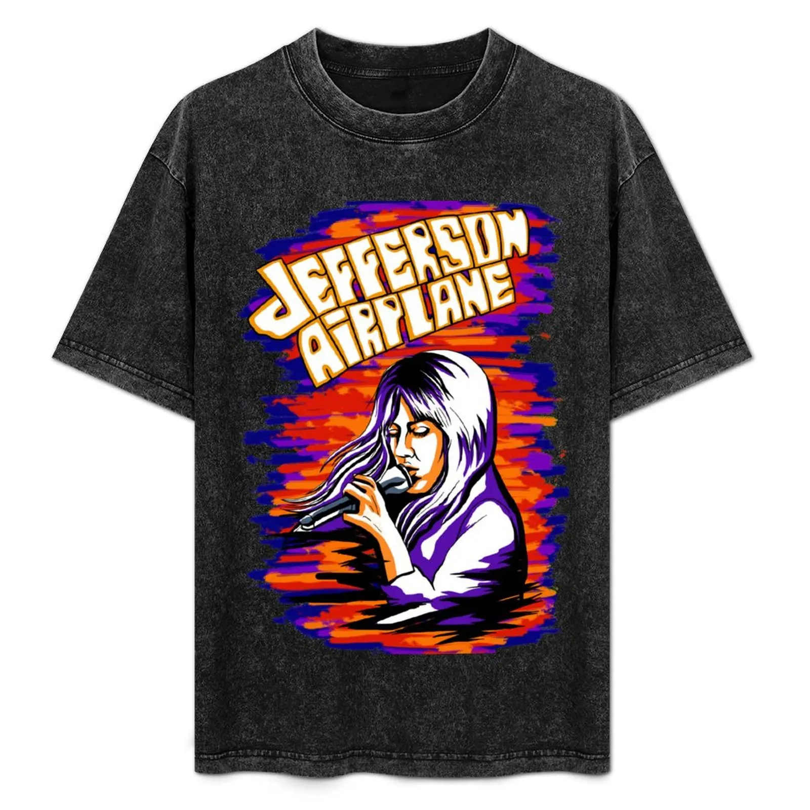 

JEFFERSON AIRPLANE T-Shirt Basic Casual Wear Short Sleeve Top