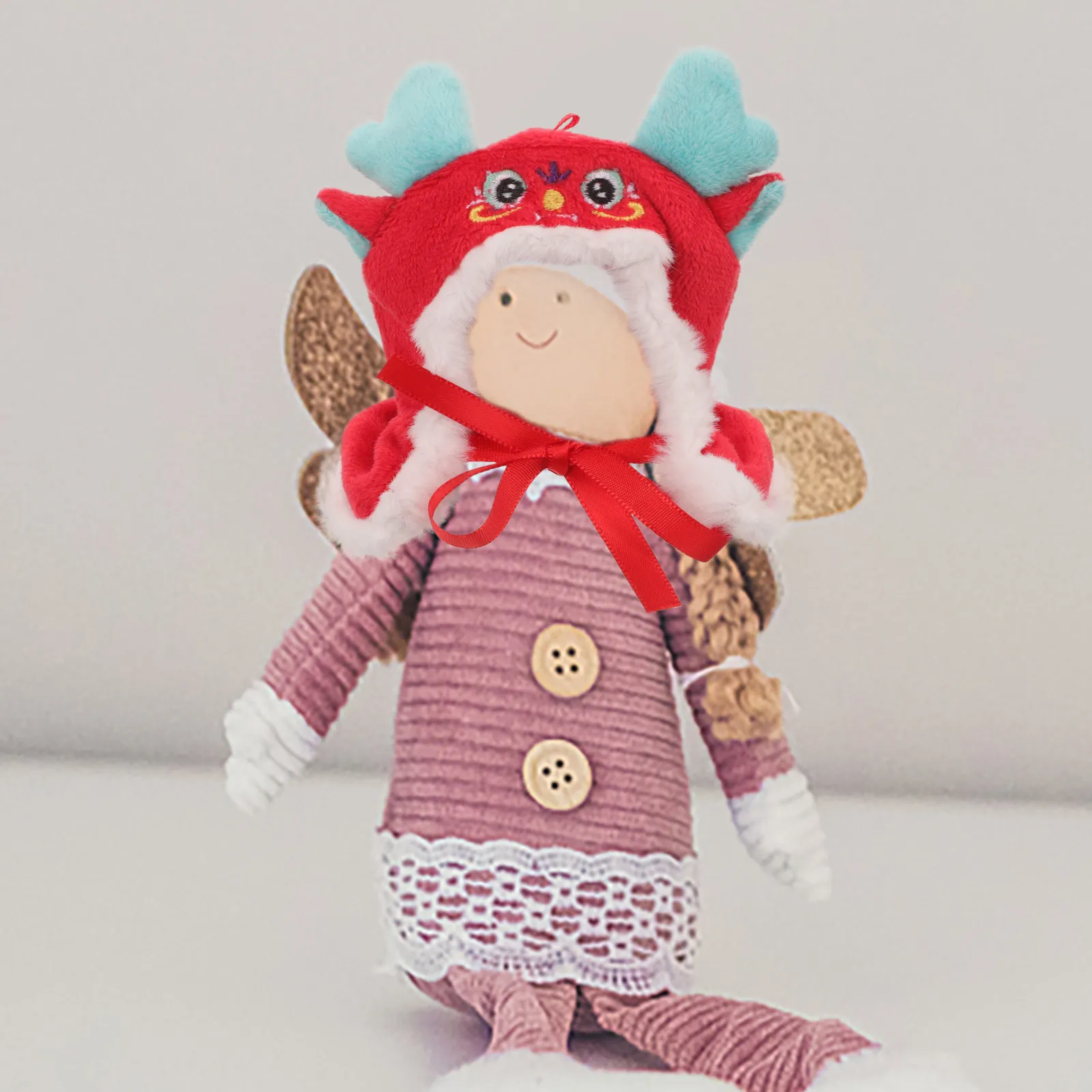 

Детская одежда: плащ принцессы, игрушка-дракон для плюшевых игрушек, красные наряды, крошечные мягкие игрушки