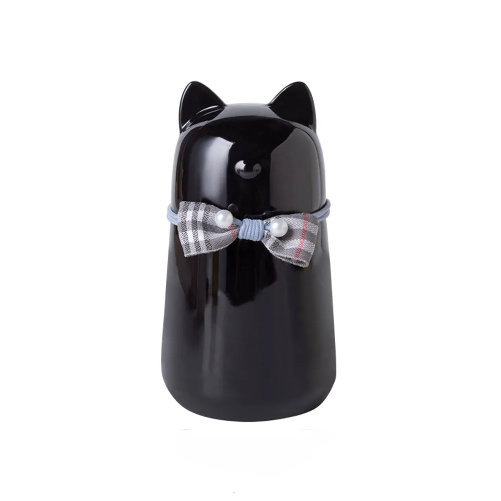 

Ceramic Pet Memorials Urn Cat Shaped with Bow Tie Pet Ash Holder Handcrafted Decorative Dog Funeral Urn For Rabbit Dogs Cat Bird
