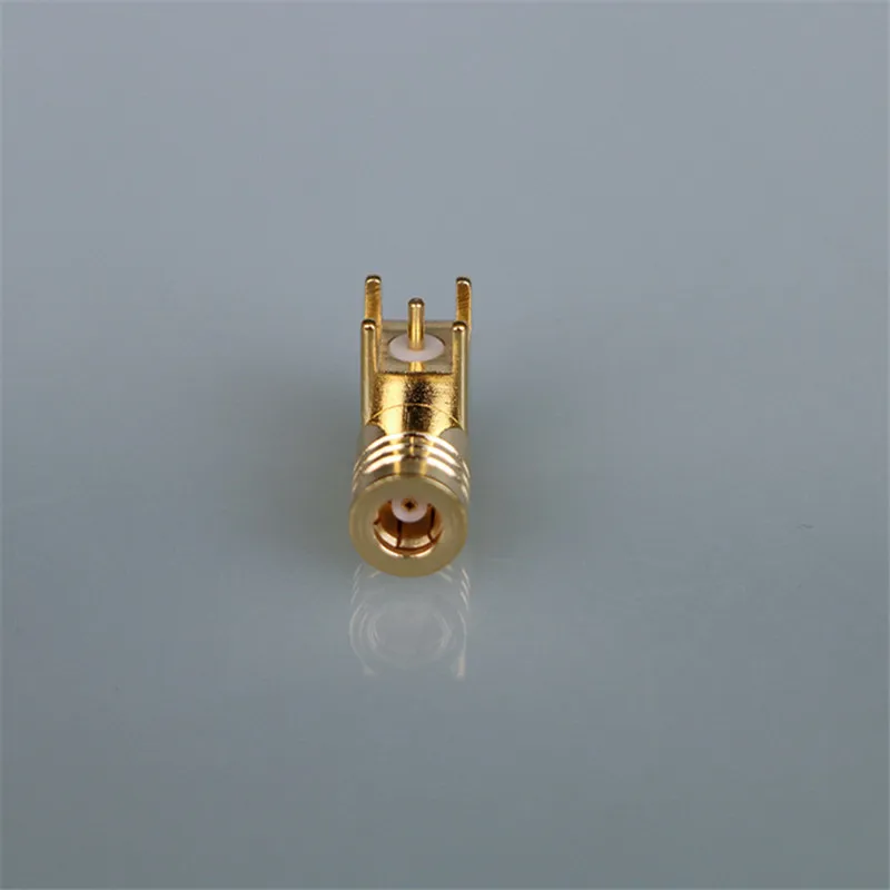 SMB Female welding plate bending RF connector joint SMB-KWHD SMB Bent female head, PCB Panel fixed