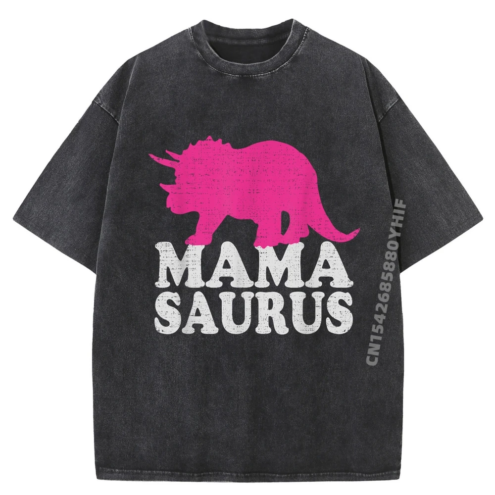 

Mamasaurus милая трицератопс с рисунком динозавра, мужская молодежная рубашка высокого качества, повседневная стираная рубашка в винтажном стиле