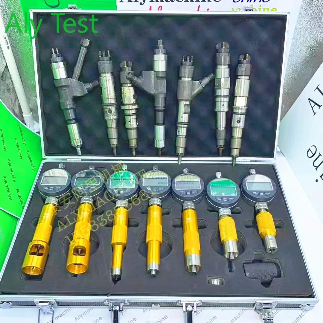 

Common Rail Injector Solenoid Valve AHE Travel Measuring Seat Tool Sets with 7PCS Micrometer Gauge for Bosch Denso Cat