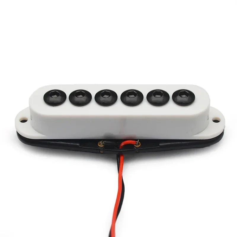

Single Coil Electric Guitar Pickup, Ceremic Magnet, Neck, Middle, Bridge Pickup, White, Black, Ivory, 1 Set