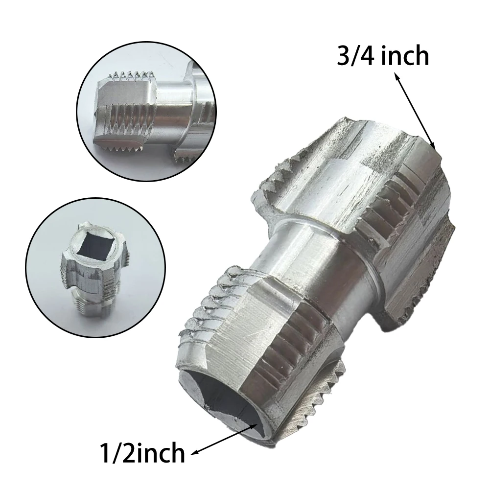 1pc Electric Drill Adapter 6.35mm Hexagonal PPE PPR Water Pipe Expansion Adapter For 1/2'' 3/4'' Water Pipe Puncher Plumber Tool