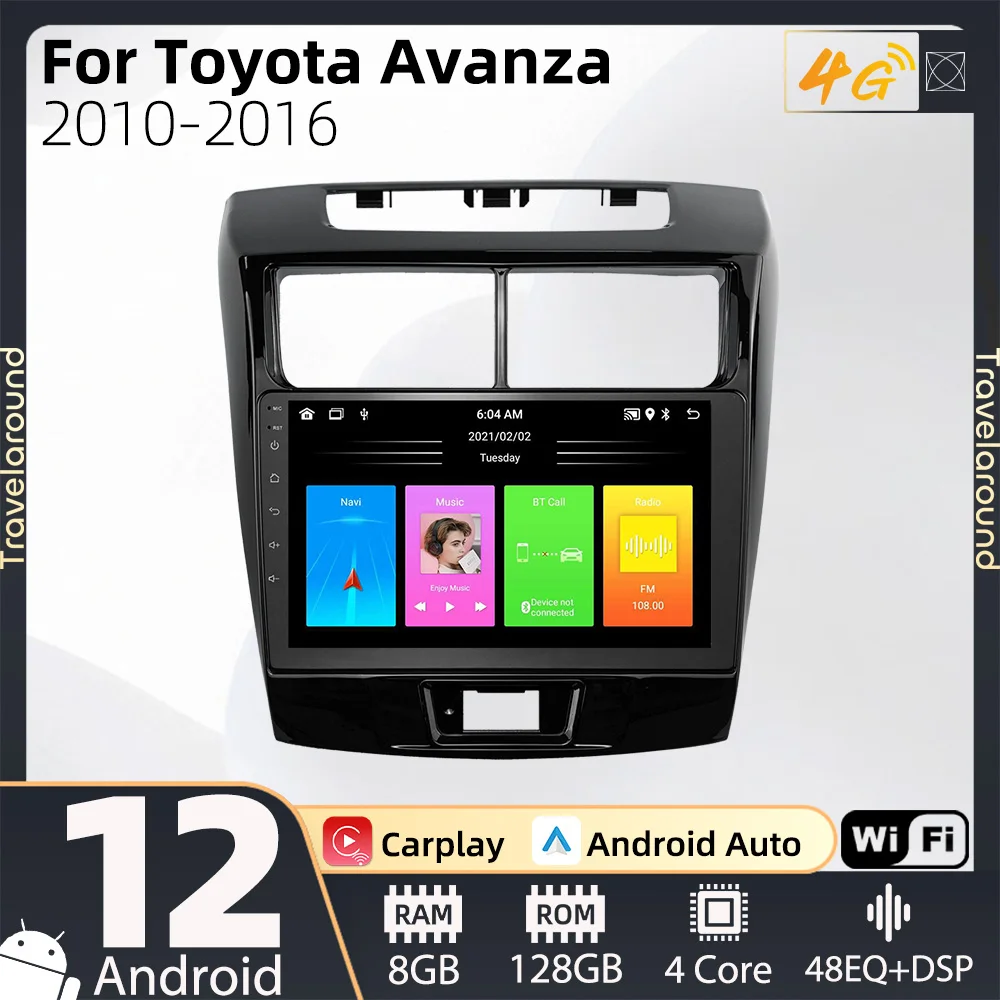 

Автомагнитола 2 Din для Toyota Avanza 2010-2016, Android, Wi-Fi, FM, BT, навигация, GPS, мультимедийный плеер, головное устройство, автомобильное радио