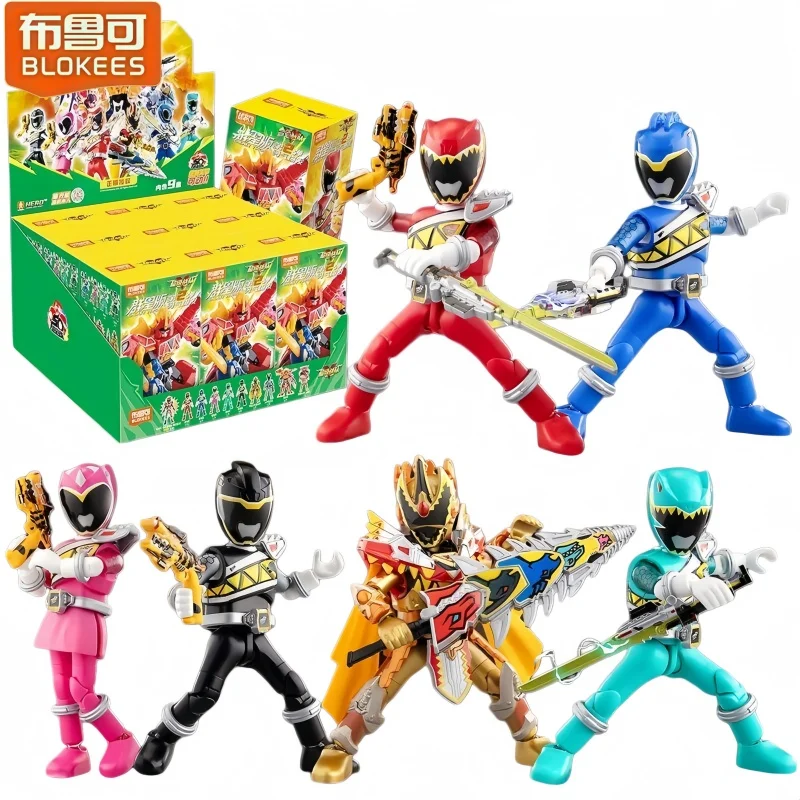 Blokees Super Sentai Galaxy Vol.2 Brave Burst Series Movable Building Blocks Figure Ohger Zyuden Model Kids Collectible Gift Toy