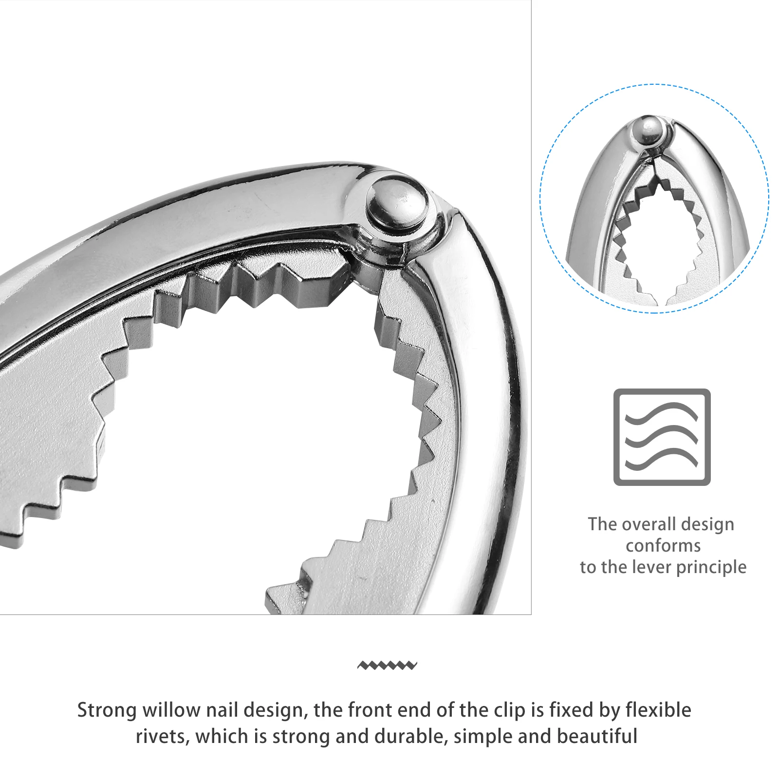 

1Pcs Nutcracker Zinc Alloy Walnut Cracker Ergonomic Handle Kitchen Gadget for Walnuts Hazelnuts Almonds Pecans Brazil Nuts