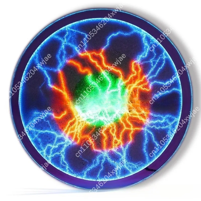 12 Inch Plasma Disc Lightning Lamp USB Touch Sensitive Static Ion Sphere Night Light Decor